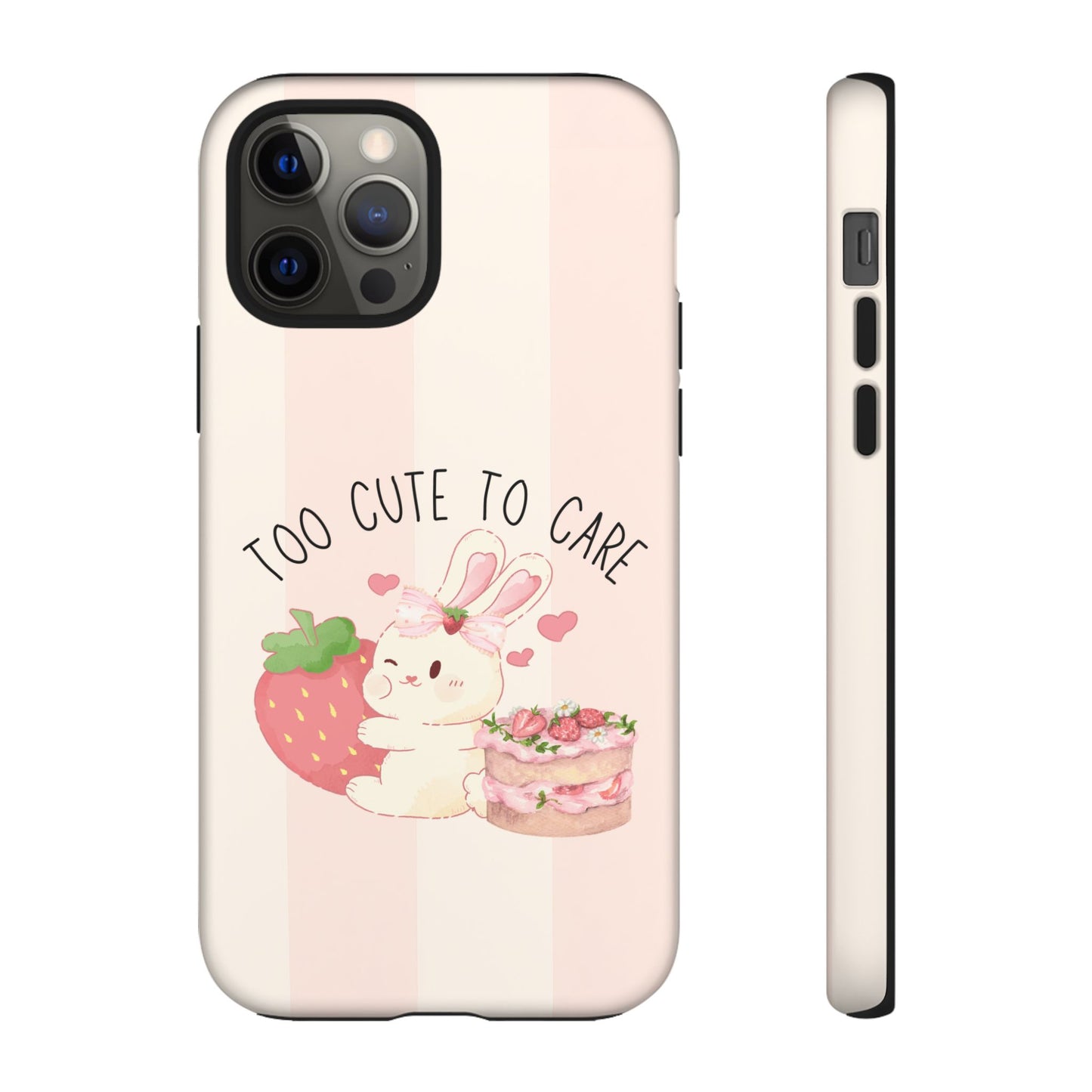 Bunny Too Cute to Care Phone Case