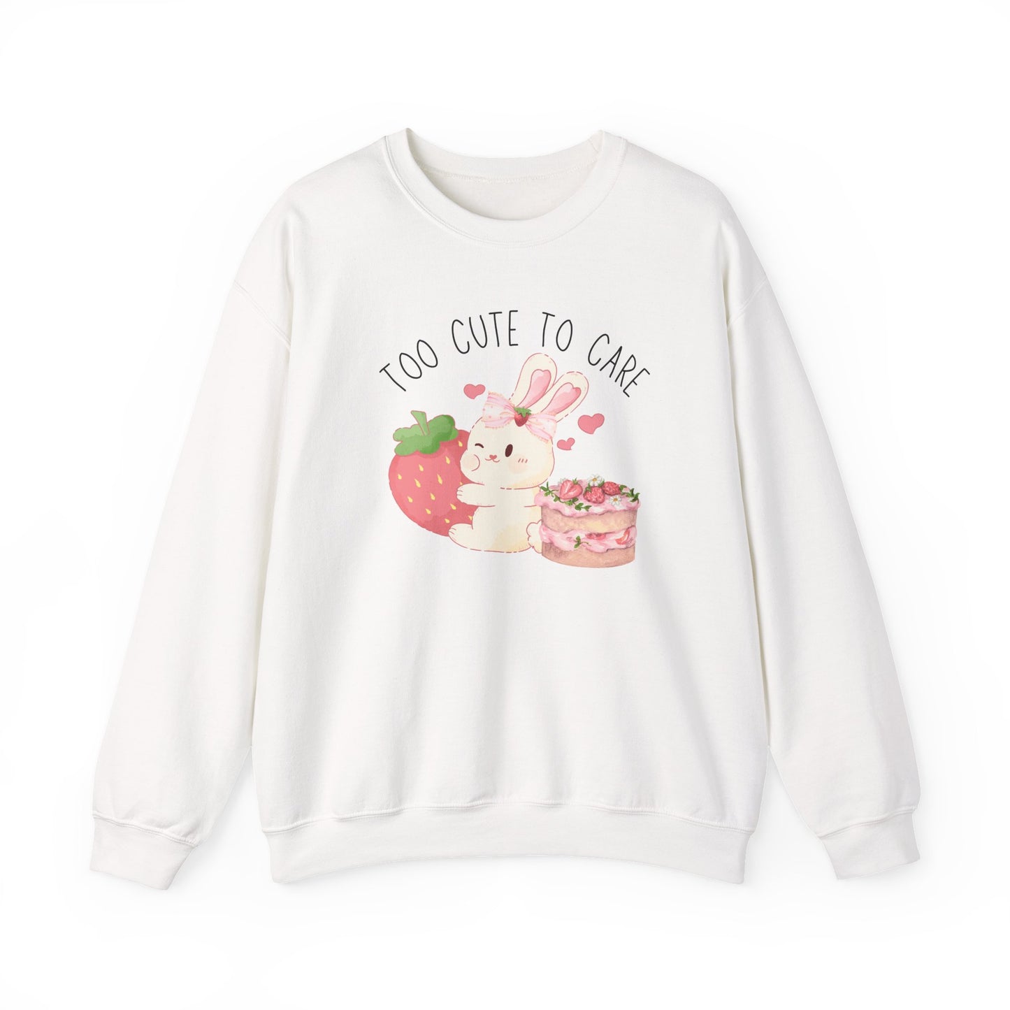 Bunny Too Cute To Care Sweatshirt