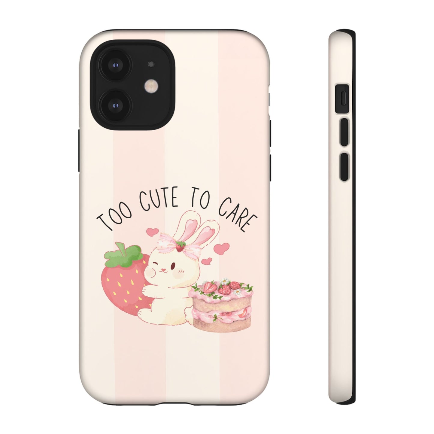 Bunny Too Cute to Care Phone Case