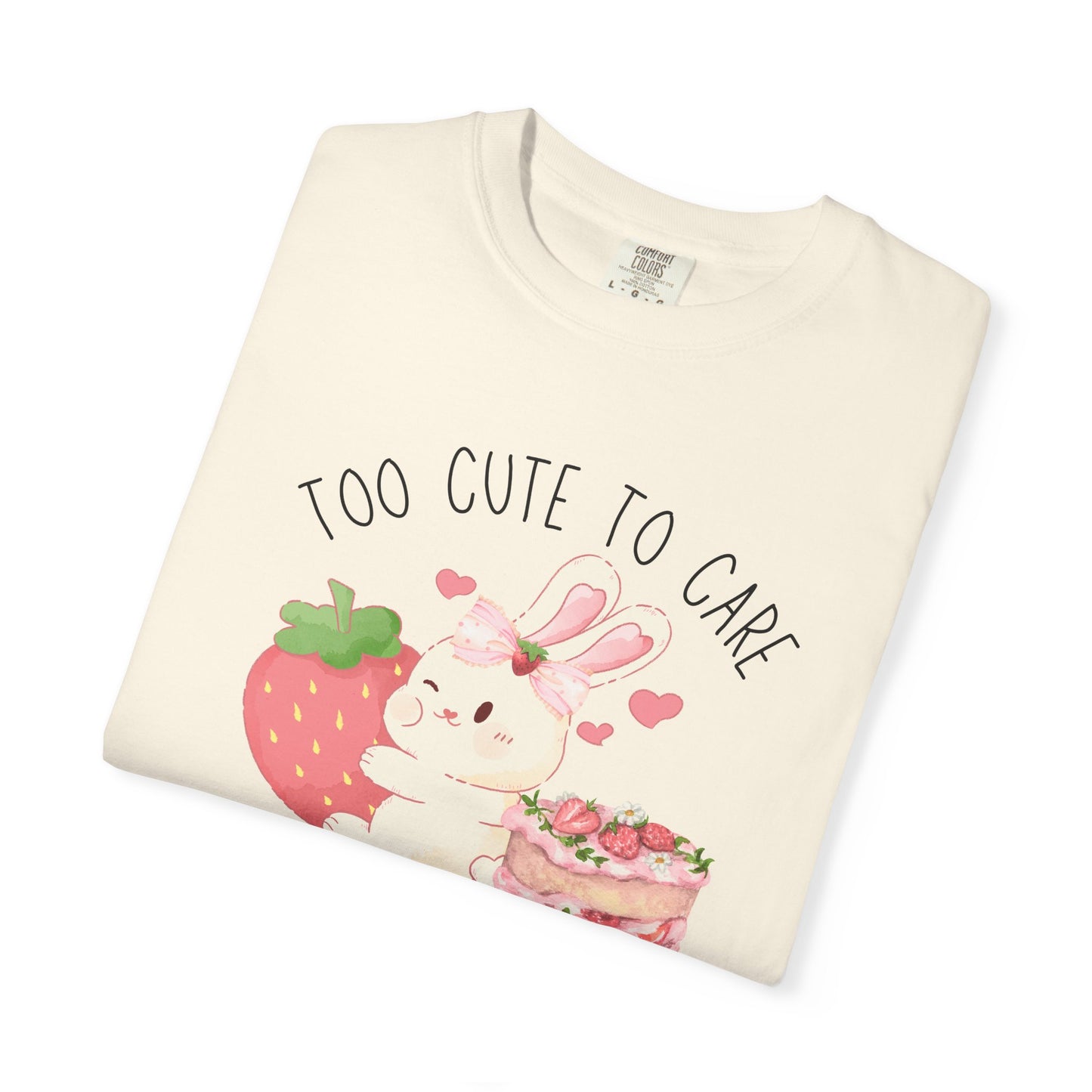 Bunny Too Cute To Care Tee