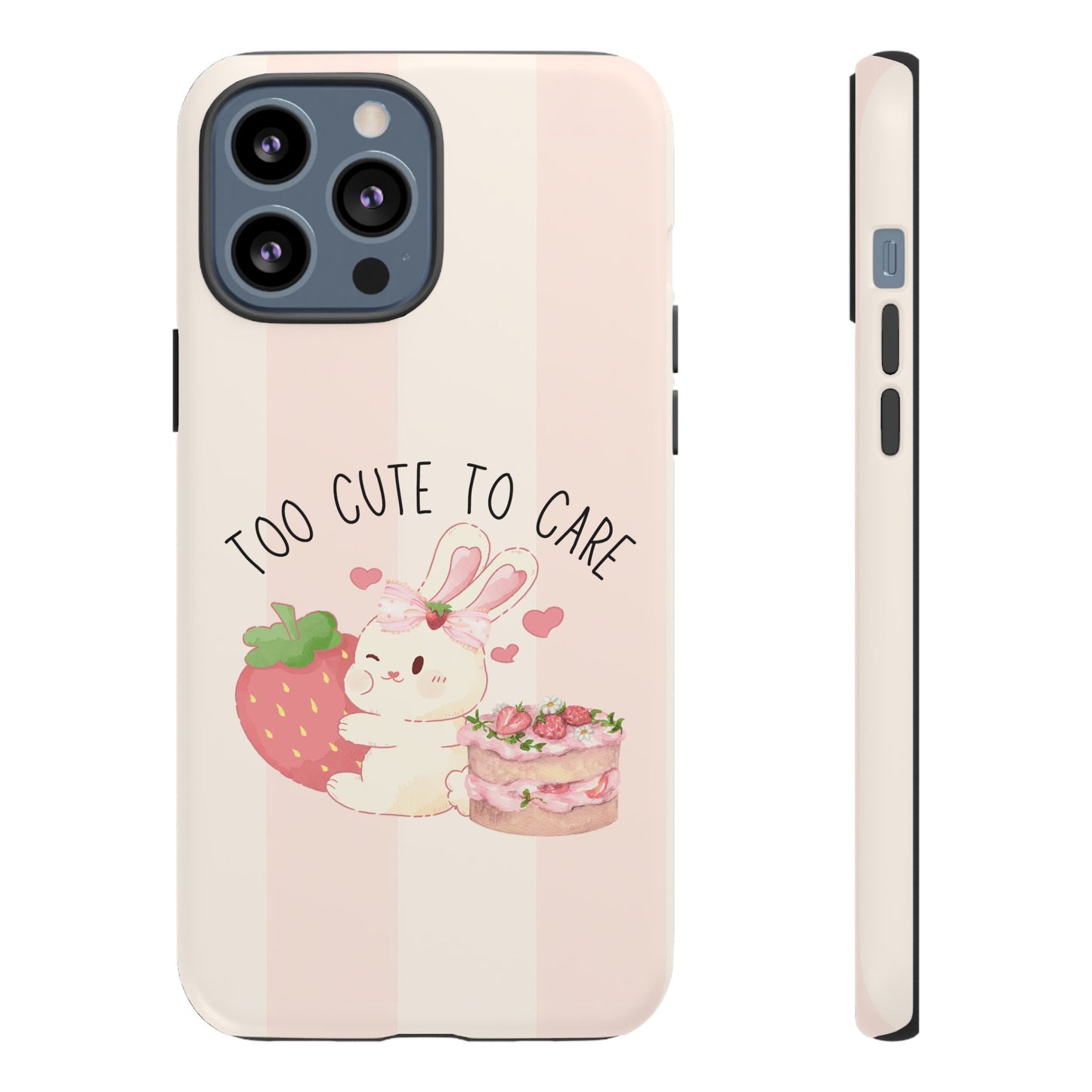 Bunny Too Cute to Care Phone Case