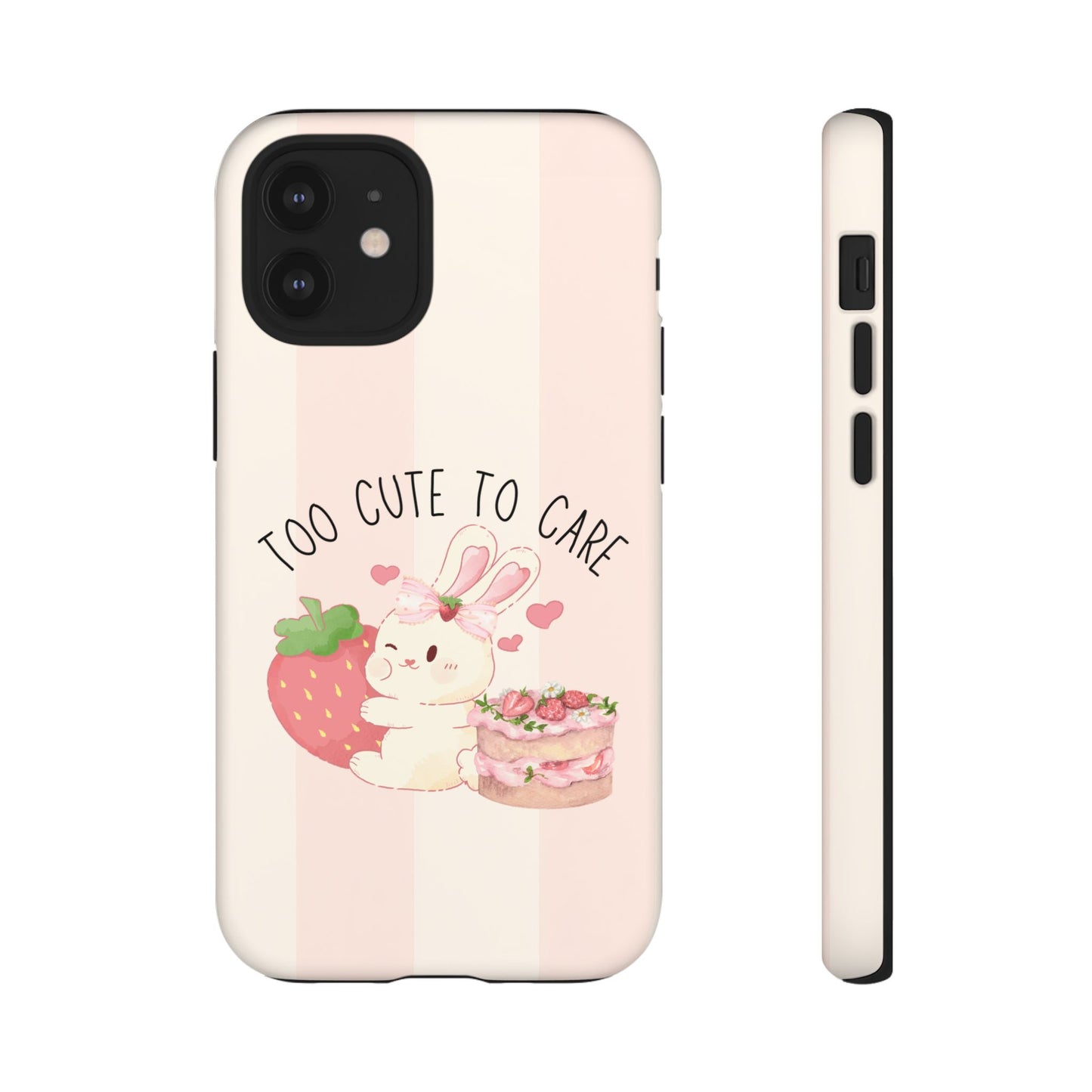 Bunny Too Cute to Care Phone Case