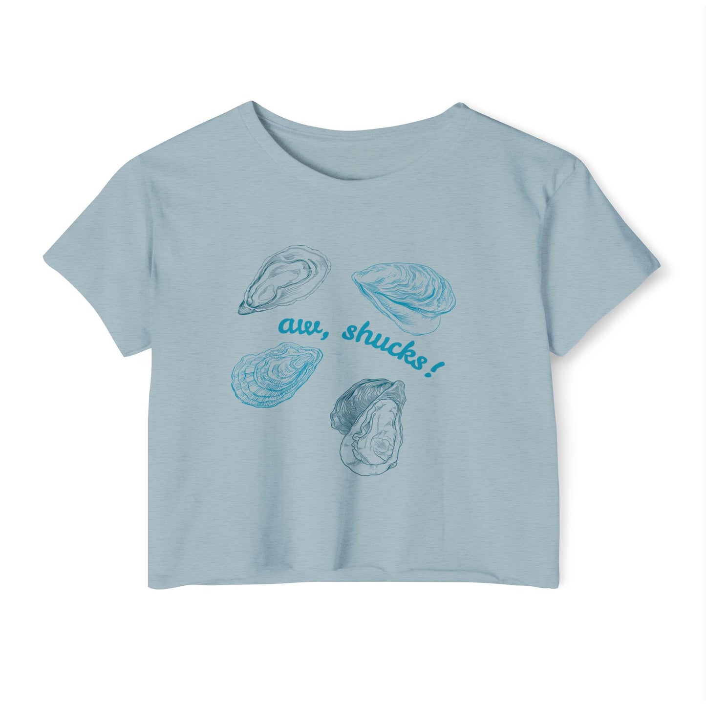 Oyster Aw, Shucks! Crop Top