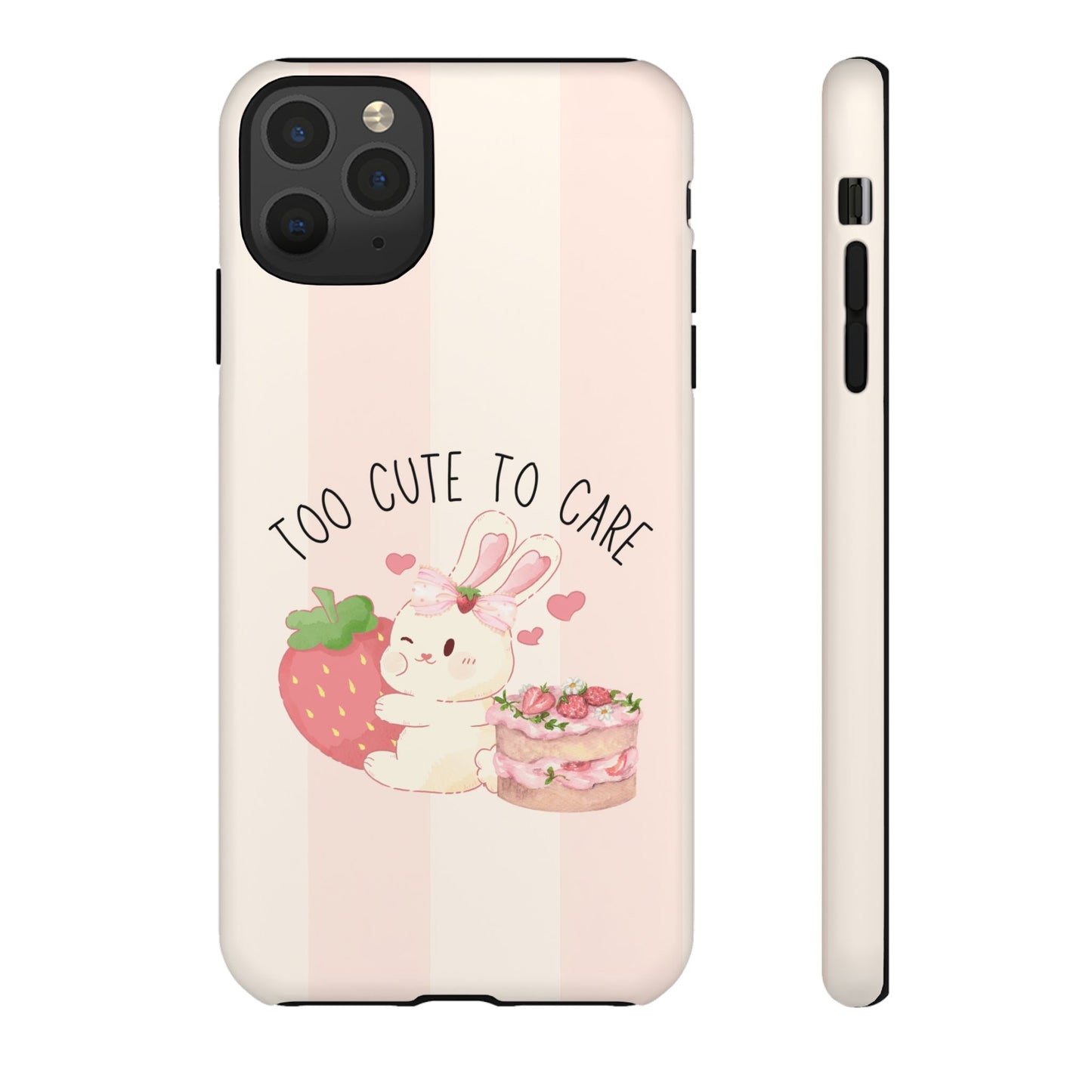 Bunny Too Cute to Care Phone Case