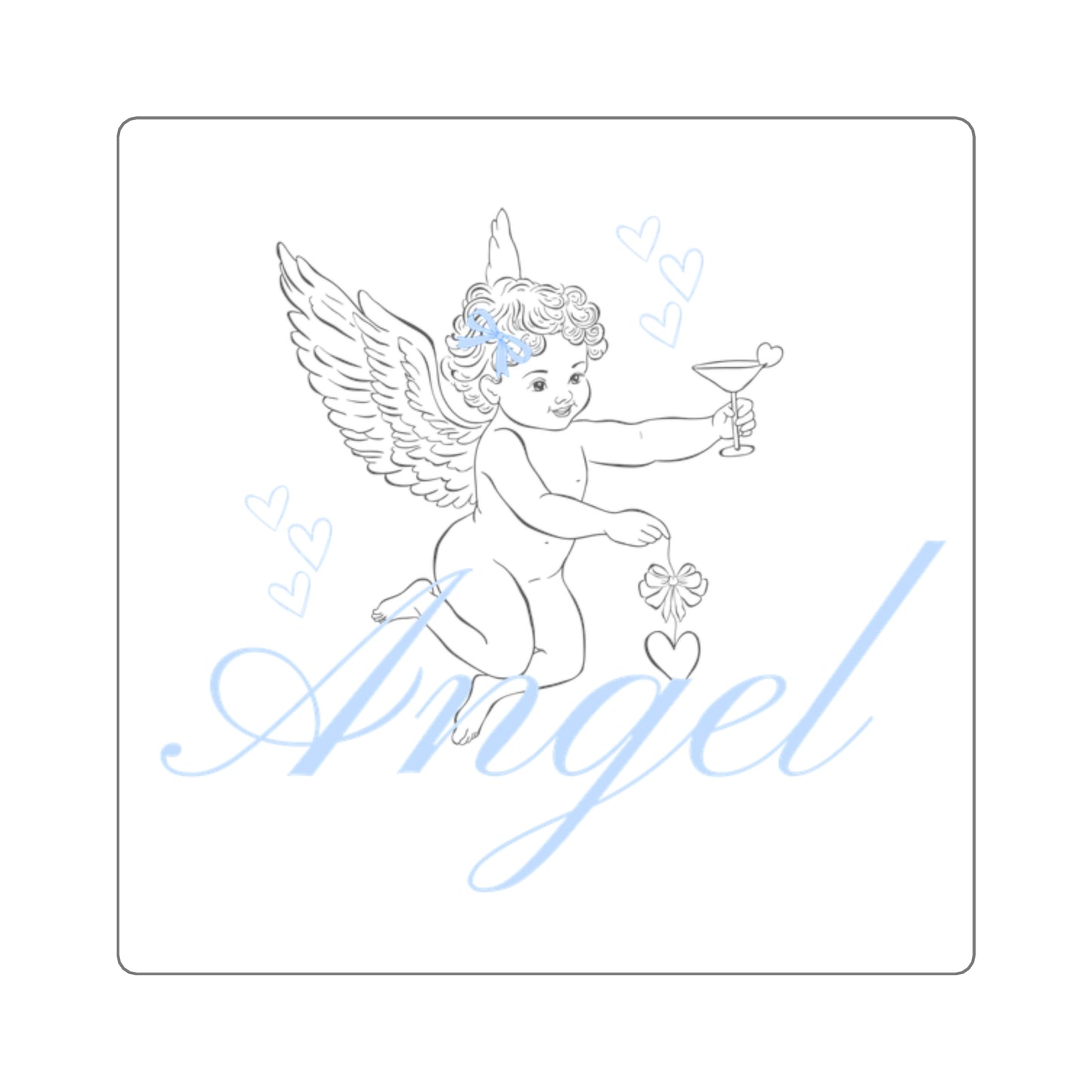 Coquette Angel Sticker