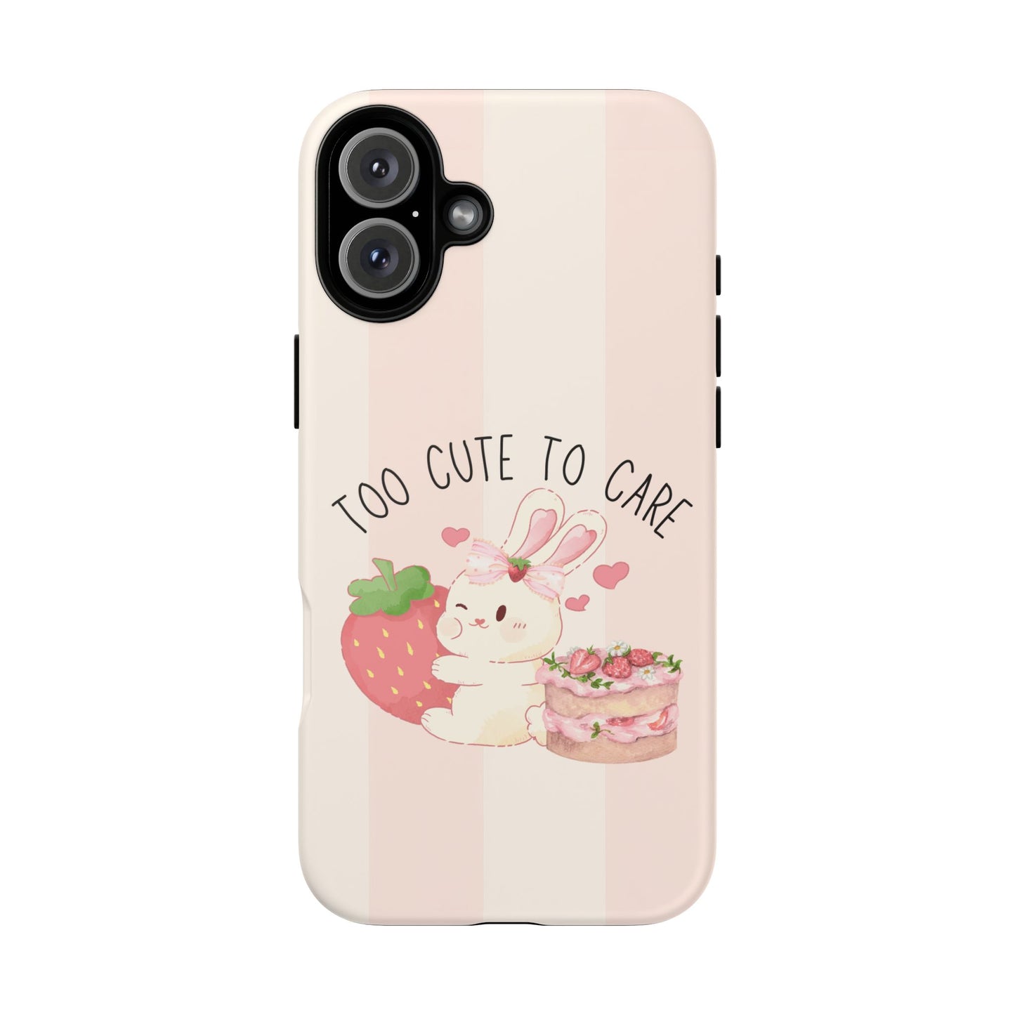 Bunny Too Cute to Care Phone Case