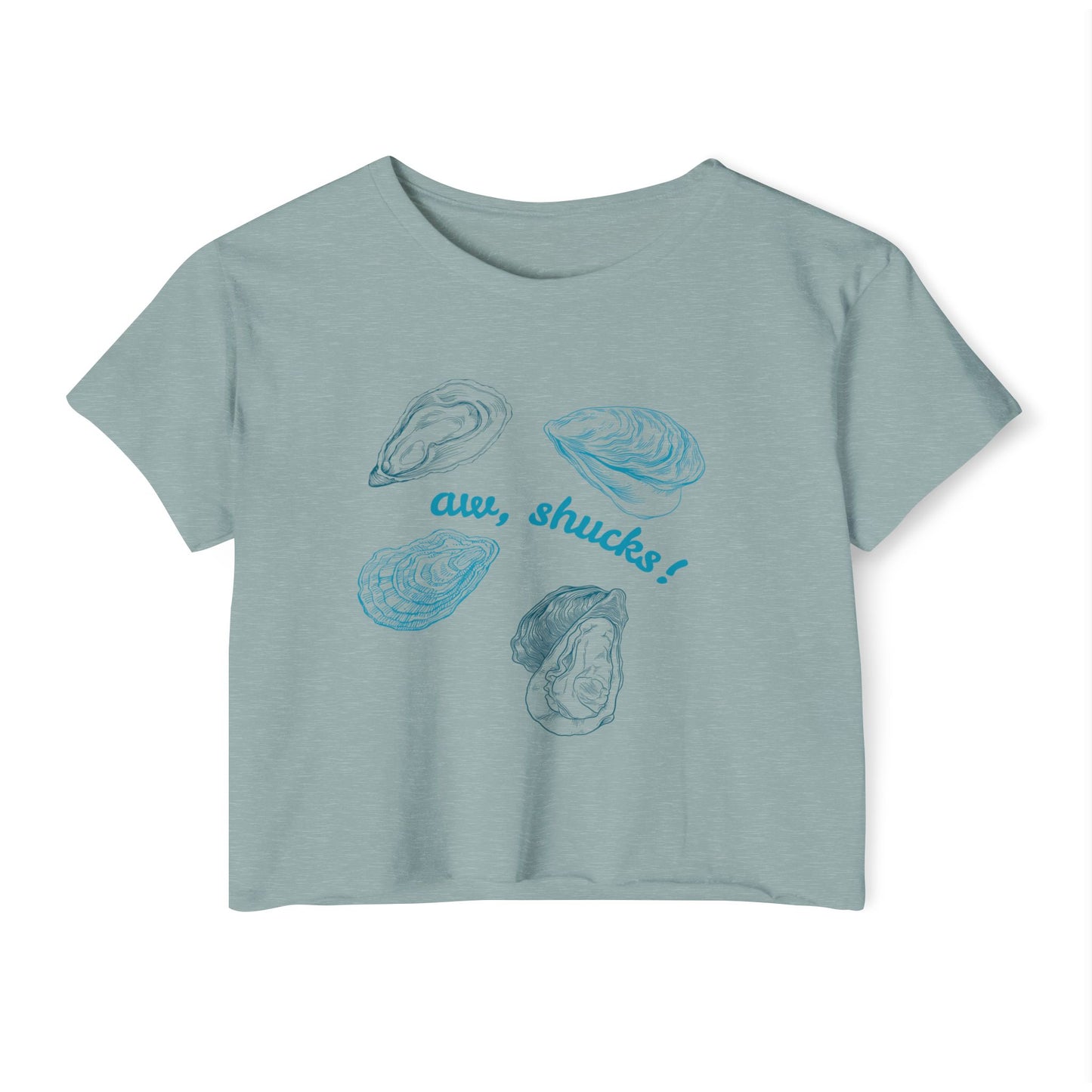 Oyster Aw, Shucks! Crop Top