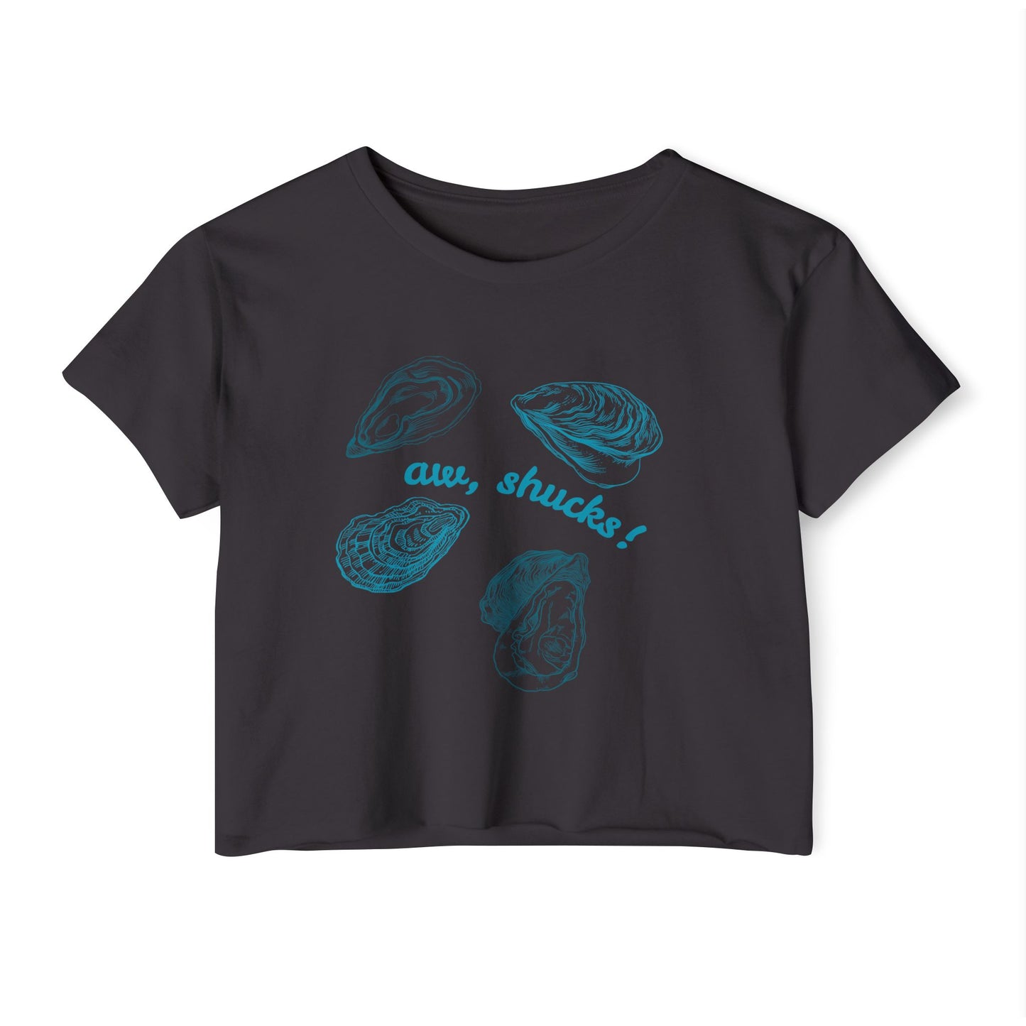 Oyster Aw, Shucks! Crop Top