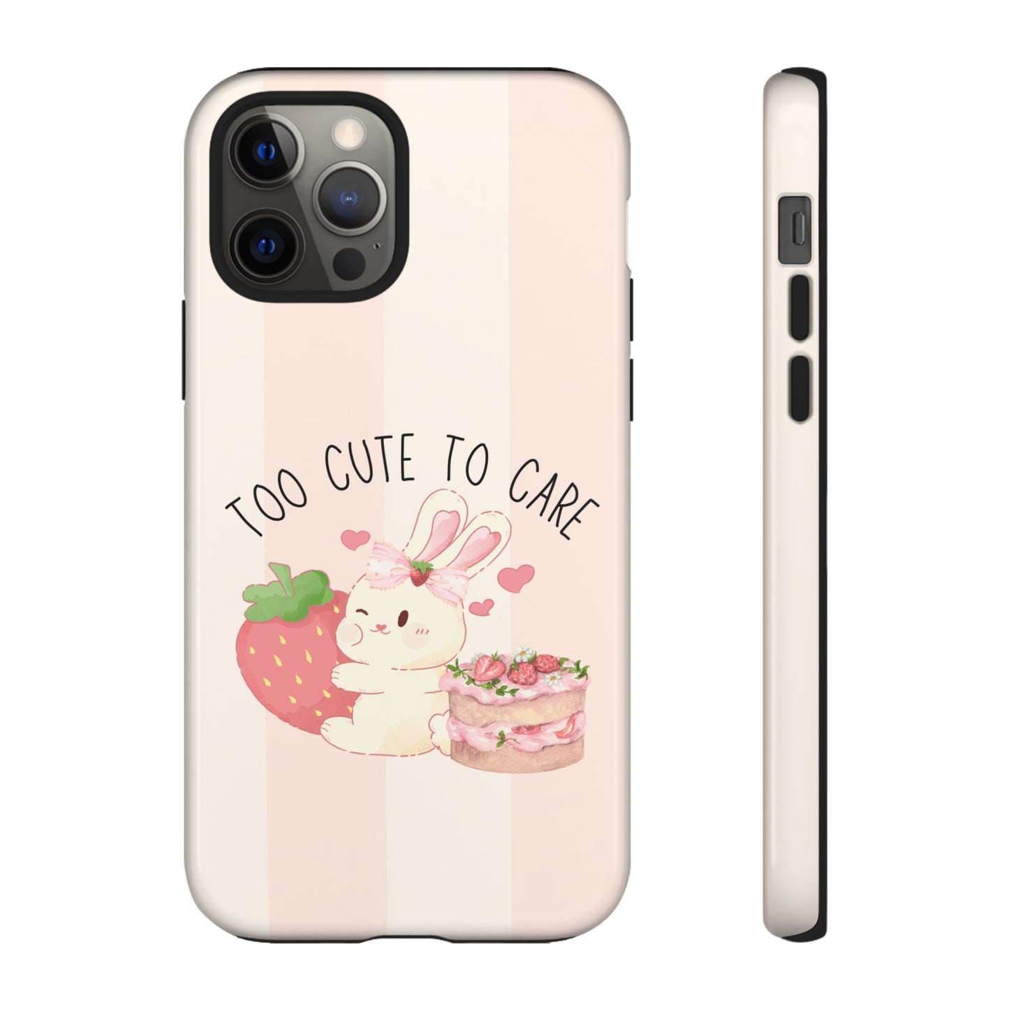 Bunny Too Cute to Care Phone Case