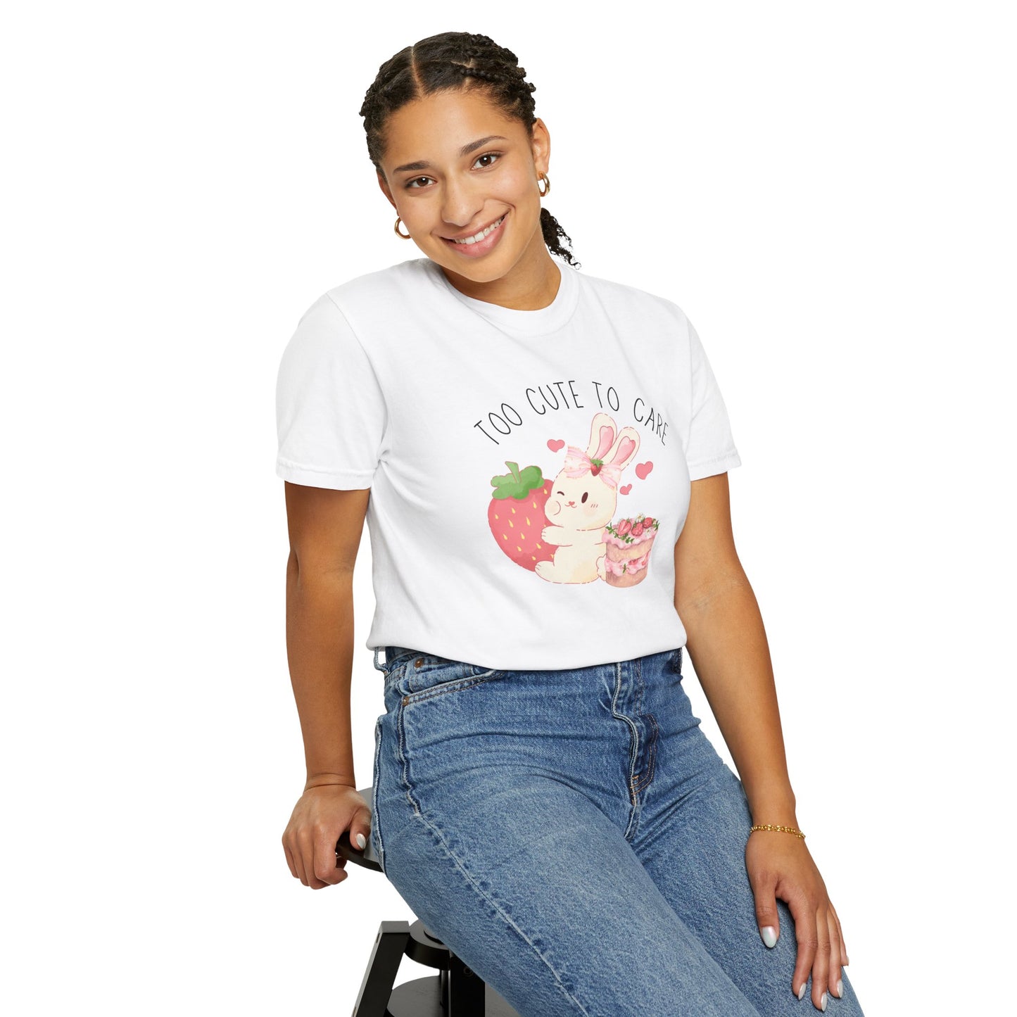 Bunny Too Cute To Care Tee