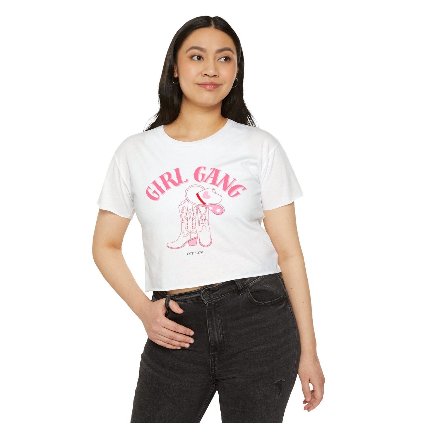 Cowgirl Girl Gang Crop Top