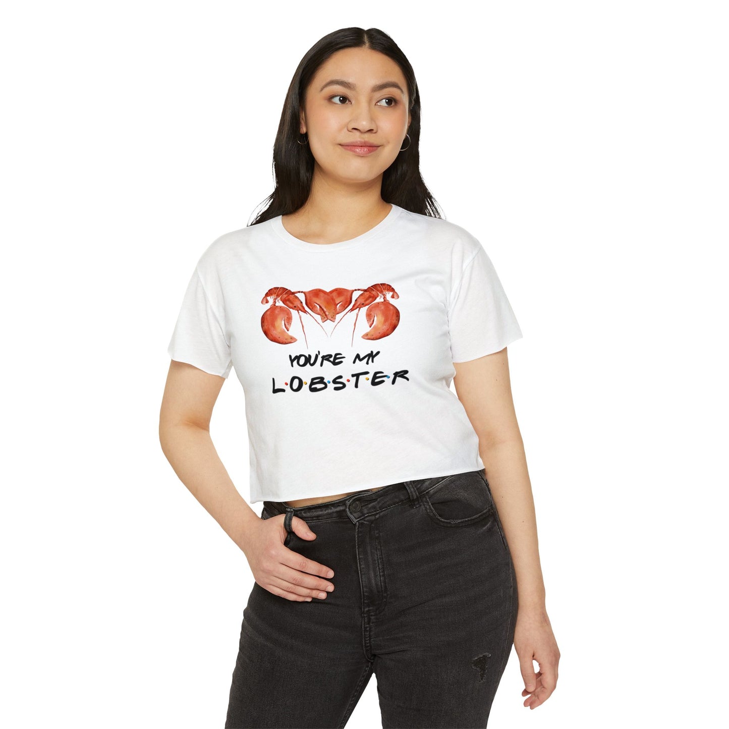 Friends You're My Lobster Crop Top