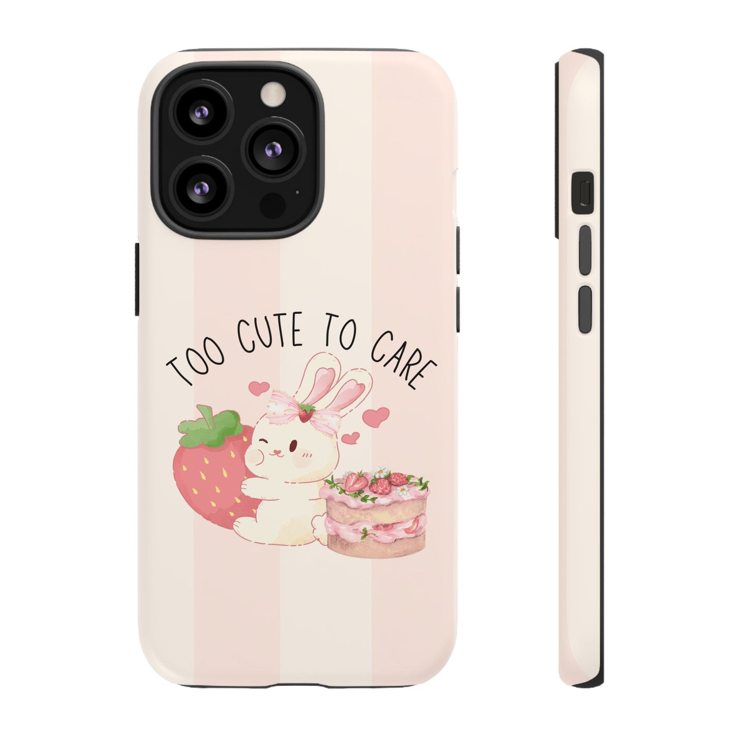 Bunny Too Cute to Care Phone Case