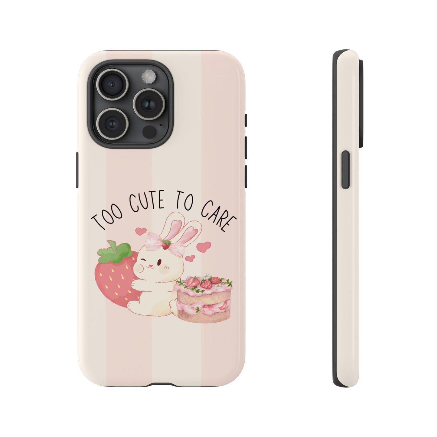 Bunny Too Cute to Care Phone Case