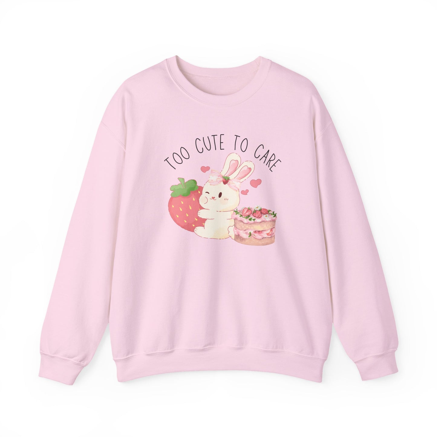 Bunny Too Cute To Care Sweatshirt