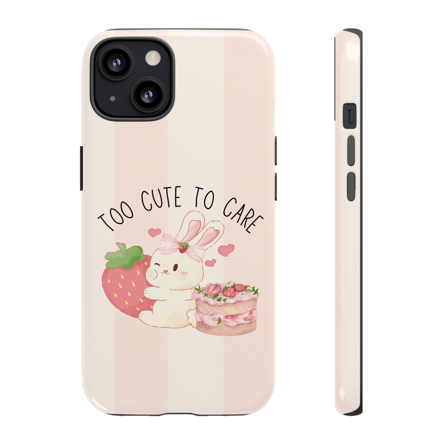 Bunny Too Cute to Care Phone Case