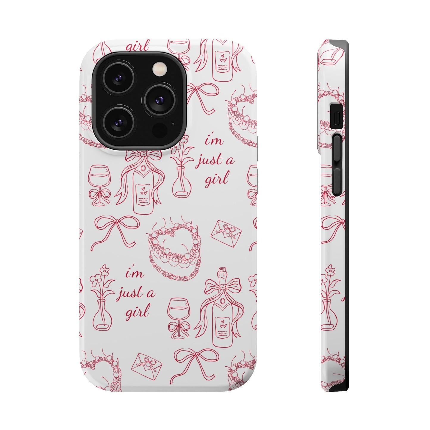 I'm Just A Girl Magnetic Phone Case