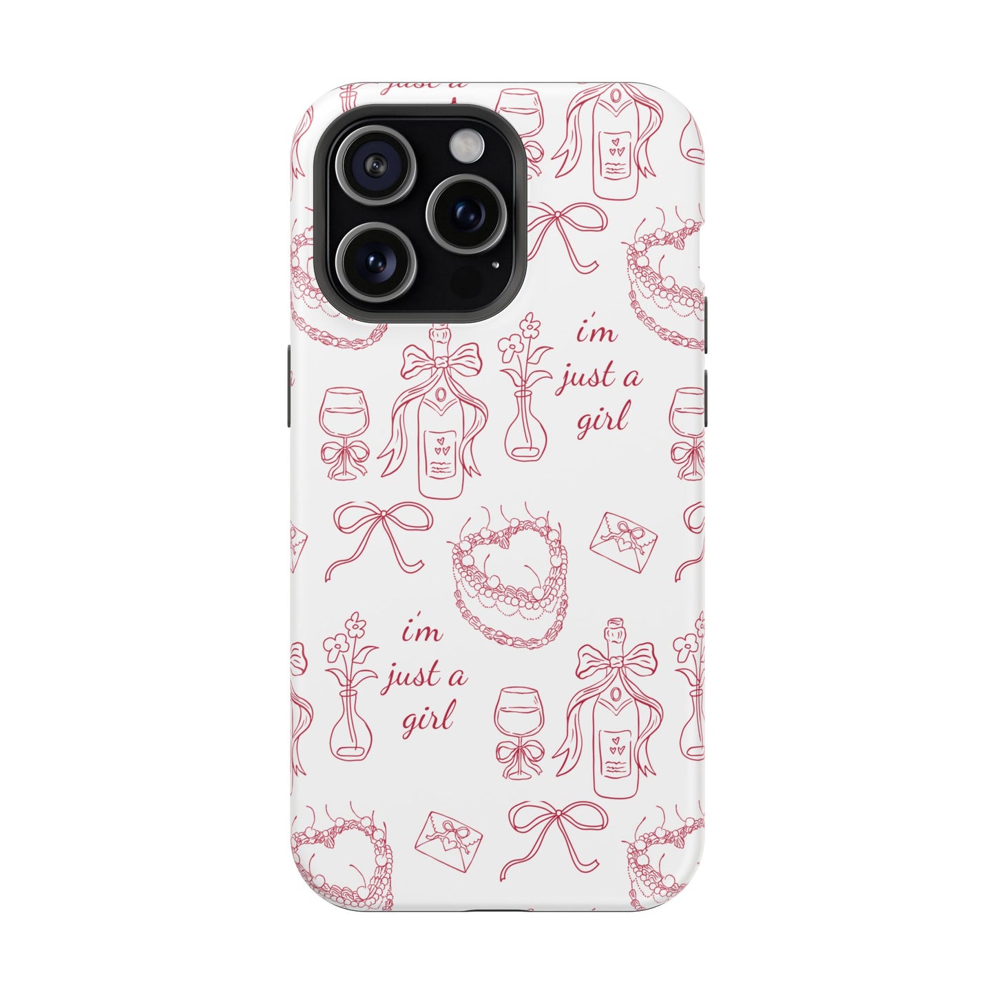 I'm Just A Girl Magnetic Phone Case