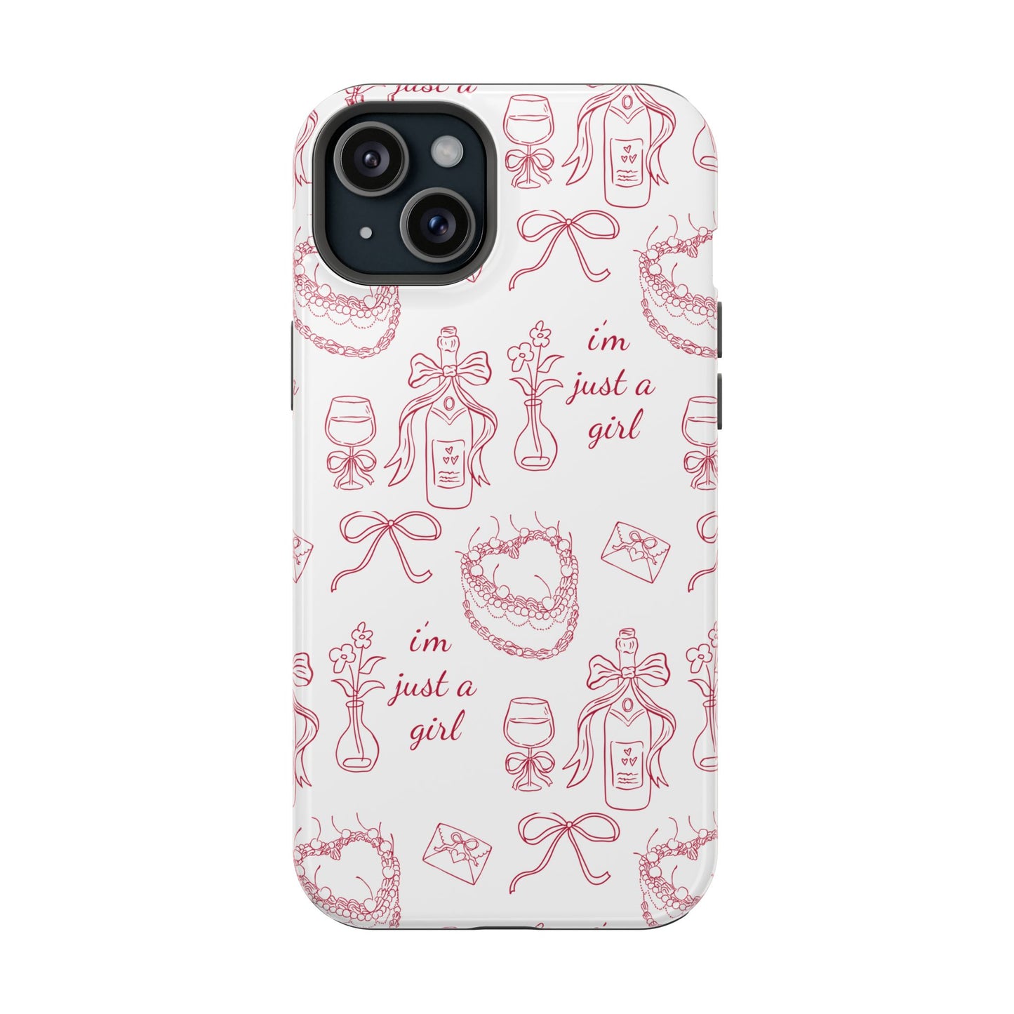 I'm Just A Girl Magnetic Phone Case