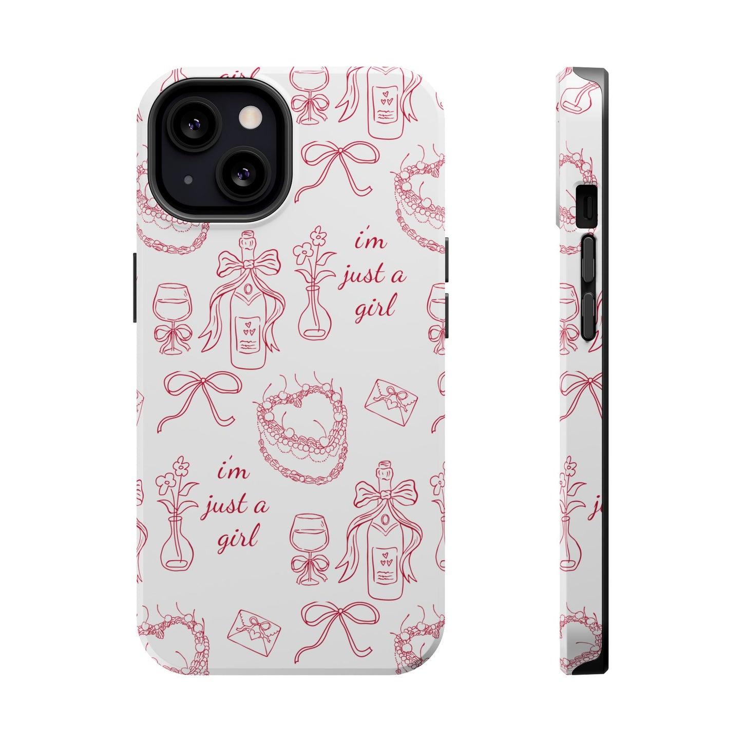 I'm Just A Girl Magnetic Phone Case