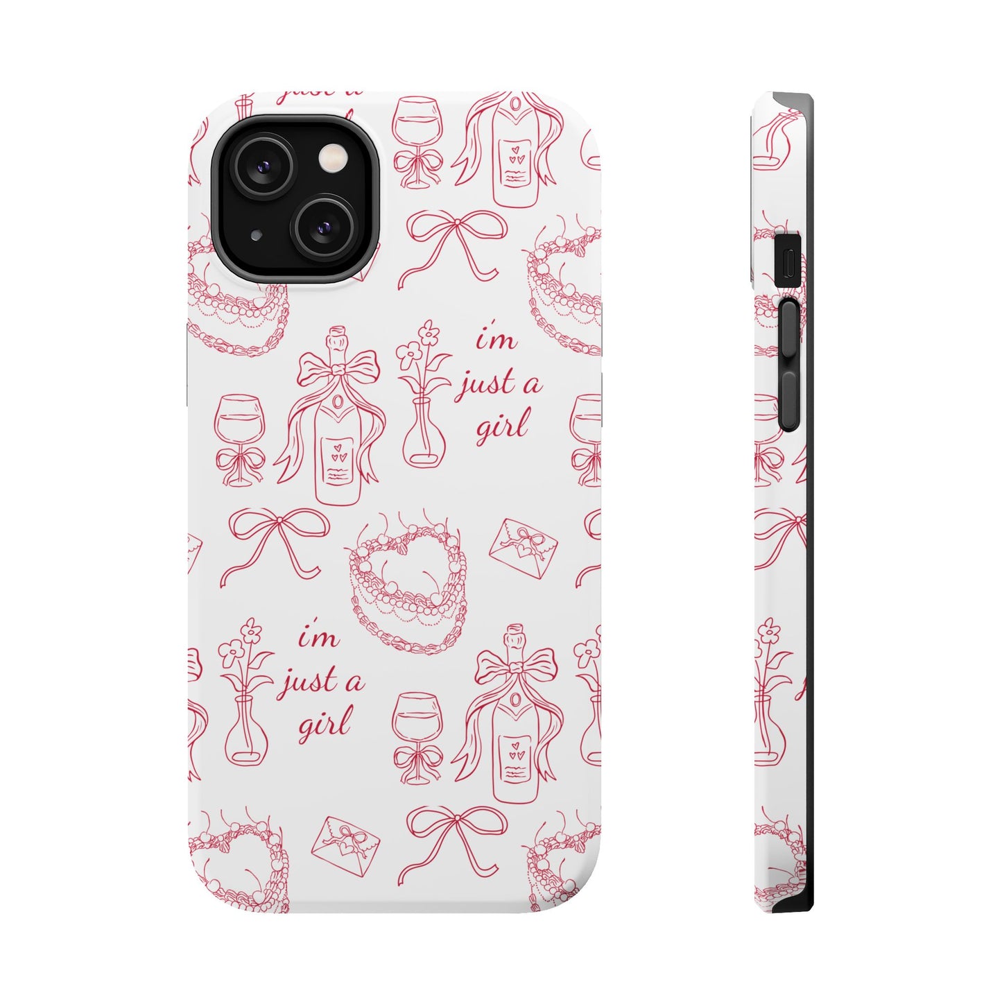 I'm Just A Girl Magnetic Phone Case