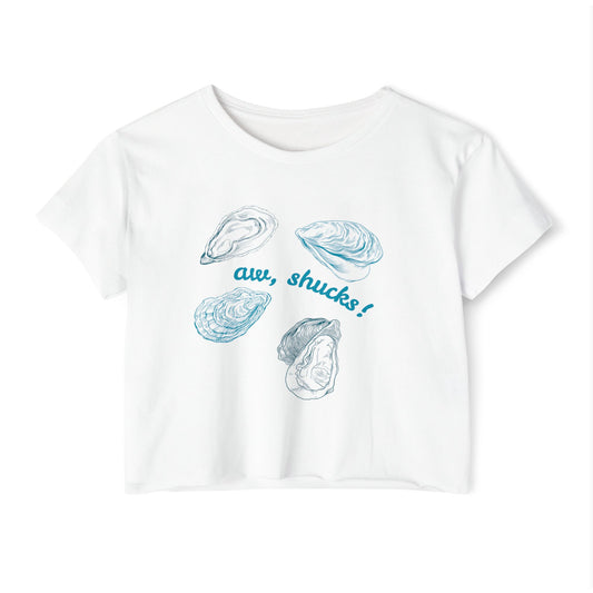 Oyster Aw, Shucks! Crop Top