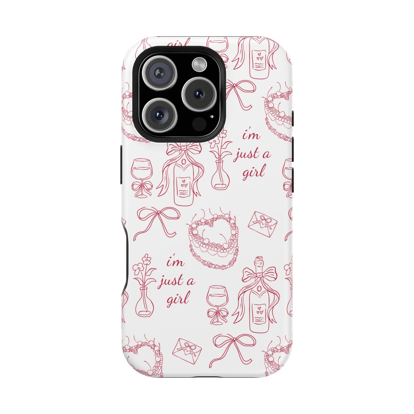 I'm Just A Girl Magnetic Phone Case