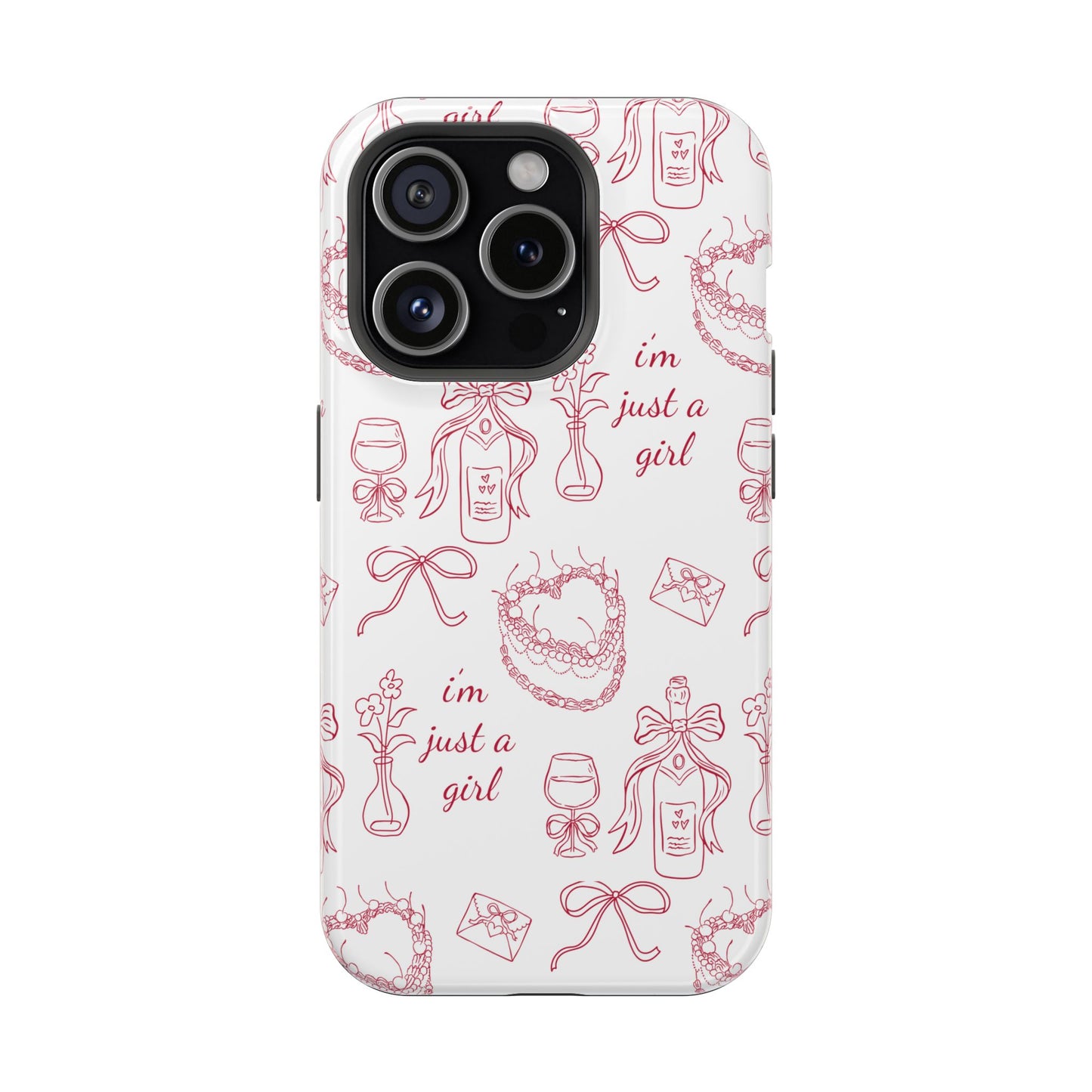 I'm Just A Girl Magnetic Phone Case
