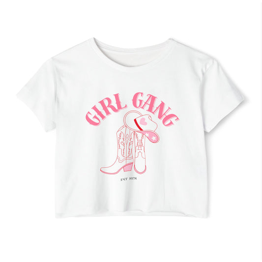 Cowgirl Girl Gang Crop Top