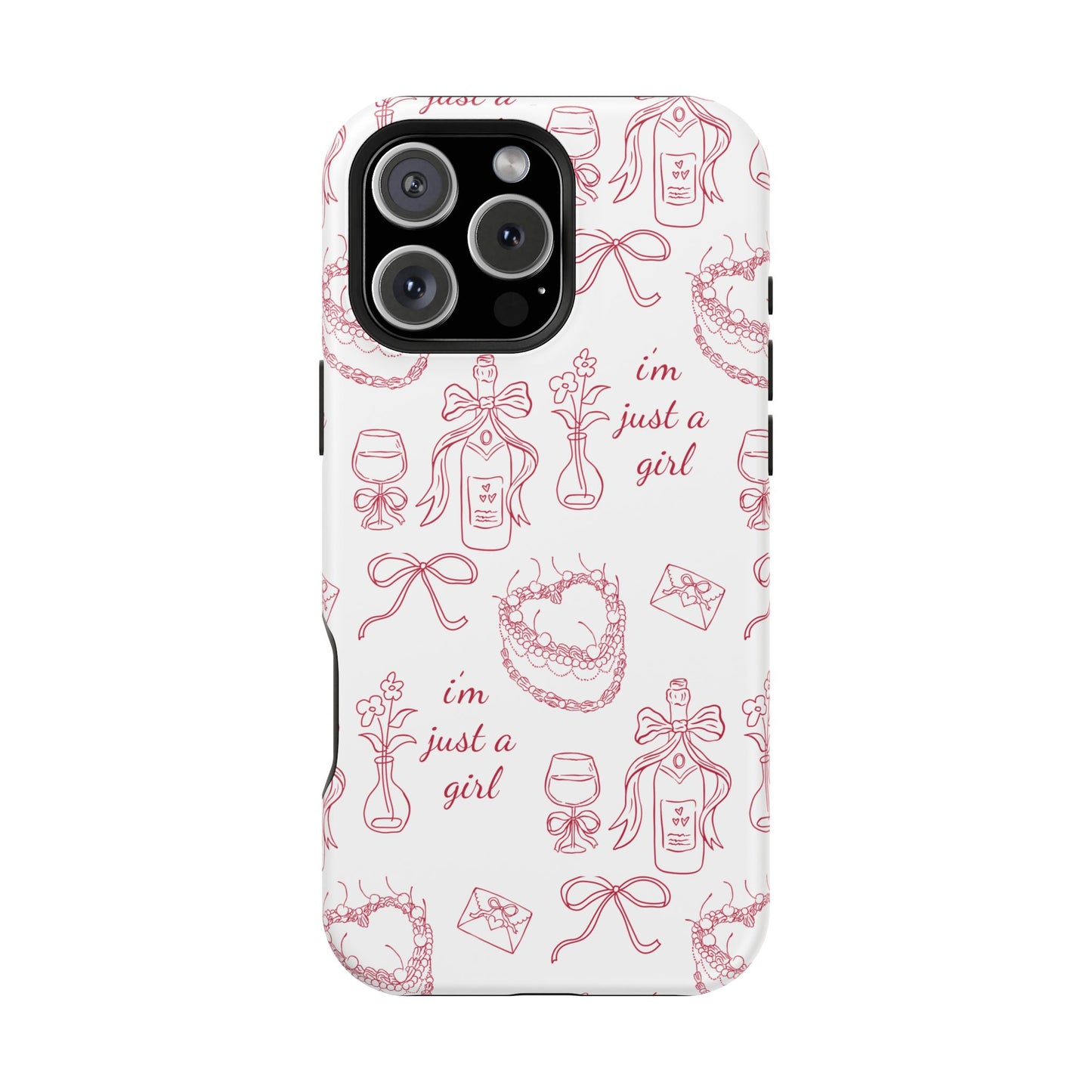 I'm Just A Girl Magnetic Phone Case