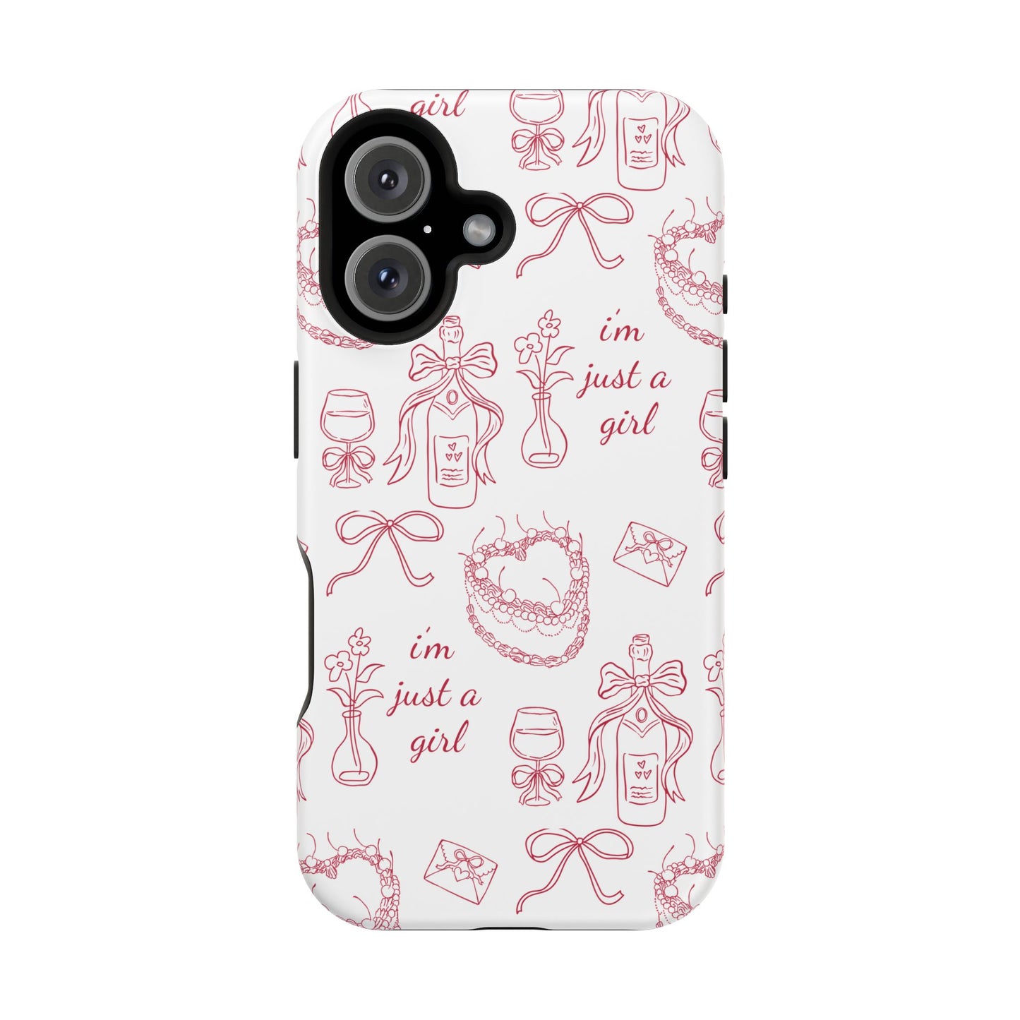 I'm Just A Girl Magnetic Phone Case