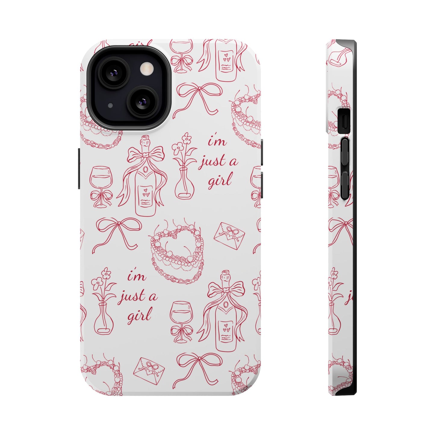 I'm Just A Girl Magnetic Phone Case